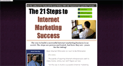 Desktop Screenshot of 21stepstointernetmarketingsuccess.com